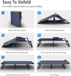 Foldable Sun Lounger with 4-Position Adjustable Backrest