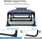 Foldable Sun Lounger with 4-Position Adjustable Backrest
