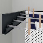 Foldable Wall Mounted Clothes Rack Retractable Drying Rack