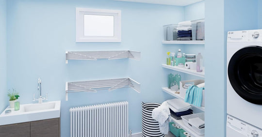 Foldable Wall Mounted Clothes Rack Retractable Drying Rack
