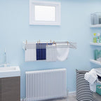 Foldable Wall Mounted Clothes Rack Retractable Drying Rack