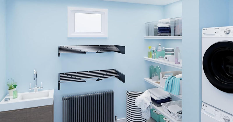 Foldable Wall Mounted Clothes Rack Retractable Drying Rack