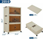 Foldable Wardrobe 44.9in Plastic Folding