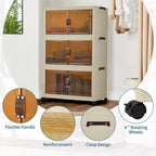 Foldable Wardrobe 44.9in Plastic Folding