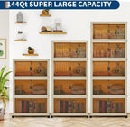 Foldable Wardrobe 44.9in Plastic Folding