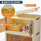 Foldable Wardrobe 44.9in Plastic Folding