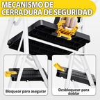 Folding 5-Step Ladder Capacity Step Stool with Safety