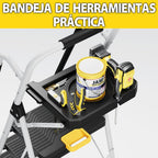 Folding 5-Step Ladder Capacity Step Stool with Safety
