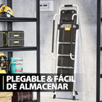 Folding 5-Step Ladder Capacity Step Stool with Safety