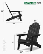 Folding Adirondack Chair for Outdoor: Modern Garden Chairs
