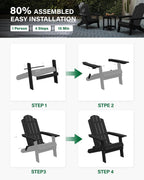 Folding Adirondack Chair for Outdoor: Modern Garden Chairs