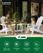 Folding Adirondack Chair for Outdoor: Modern Garden Chairs
