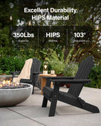 Folding Adirondack Chair for Outdoor: Modern Garden Chairs