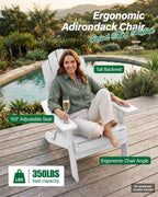 Folding Adirondack Chair for Outdoor: Modern Garden Chairs