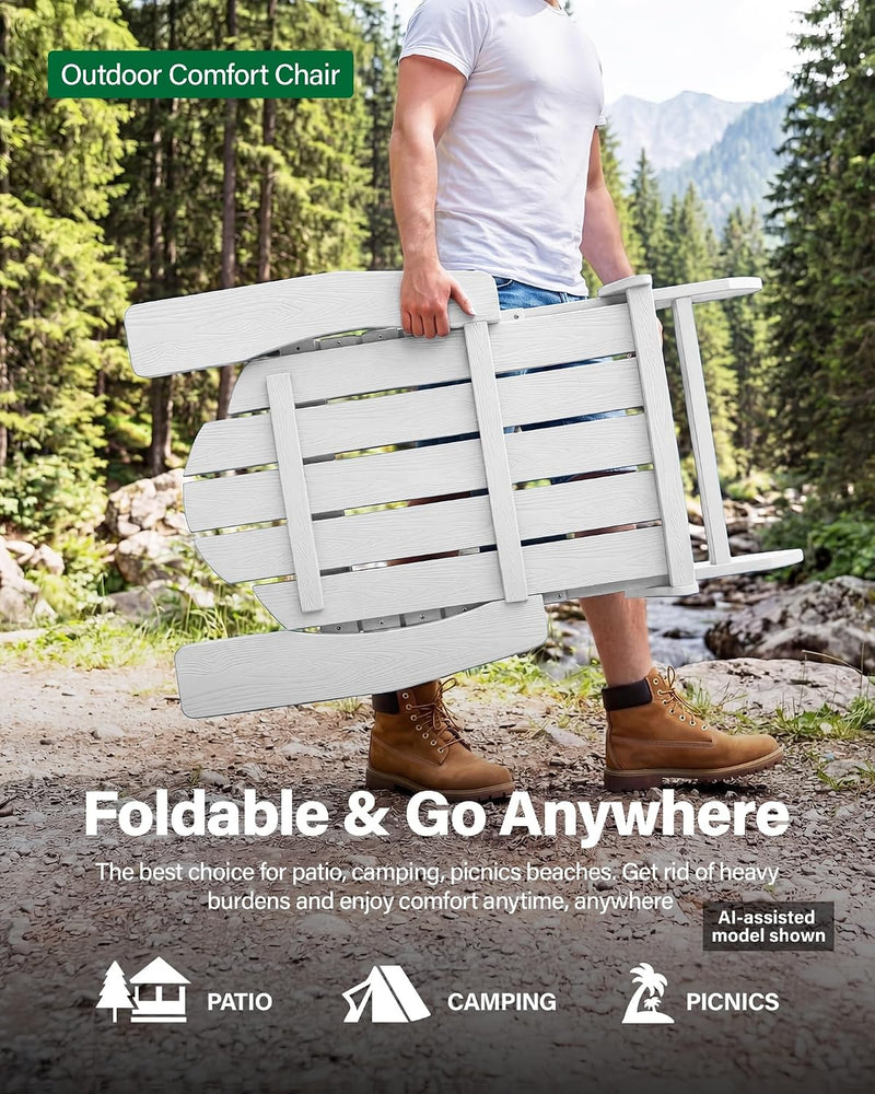 Folding Adirondack Chair for Outdoor: Modern Garden Chairs