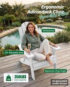 Folding Adirondack Chair for Outdoor: Modern Garden Chairs