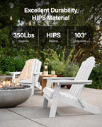 Folding Adirondack Chair for Outdoor: Modern Garden Chairs