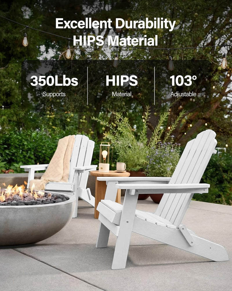 Folding Adirondack Chair for Outdoor: Modern Garden Chairs