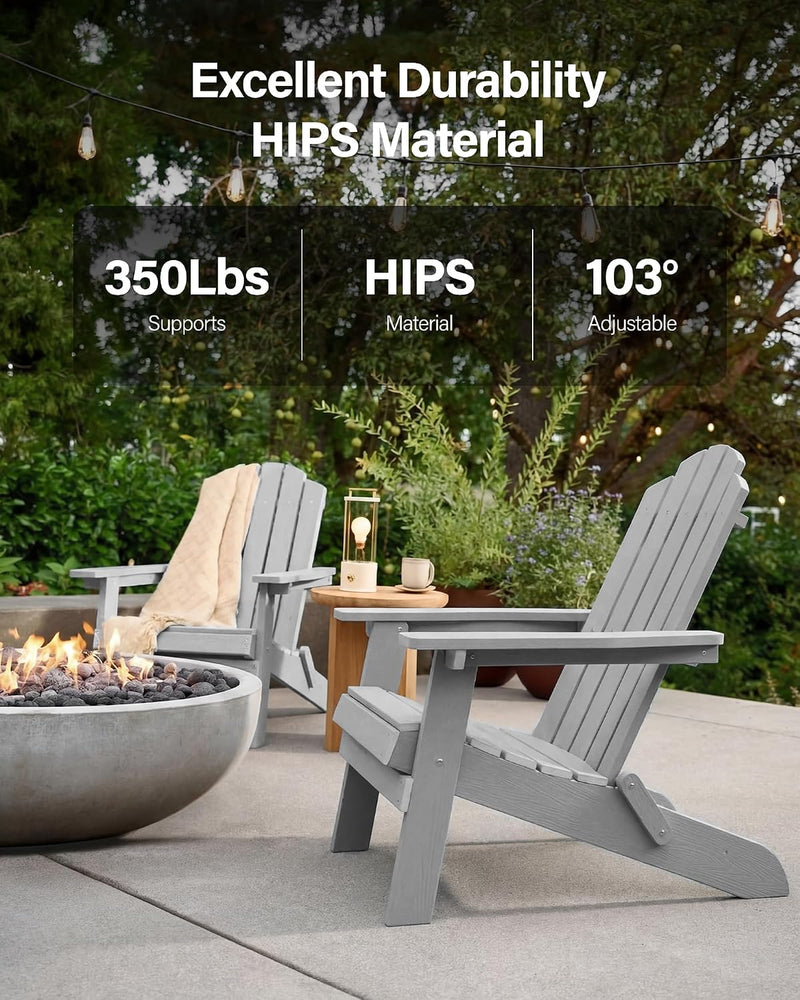 Folding Adirondack Chair for Outdoor: Modern Garden Chairs