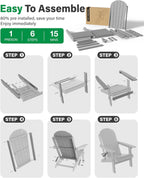 Folding Adirondack Chair for Outdoor: Sturdy Garden Chairs