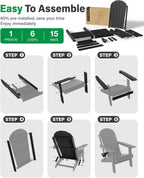 Folding Adirondack Chair for Outdoor: Sturdy Garden Chairs