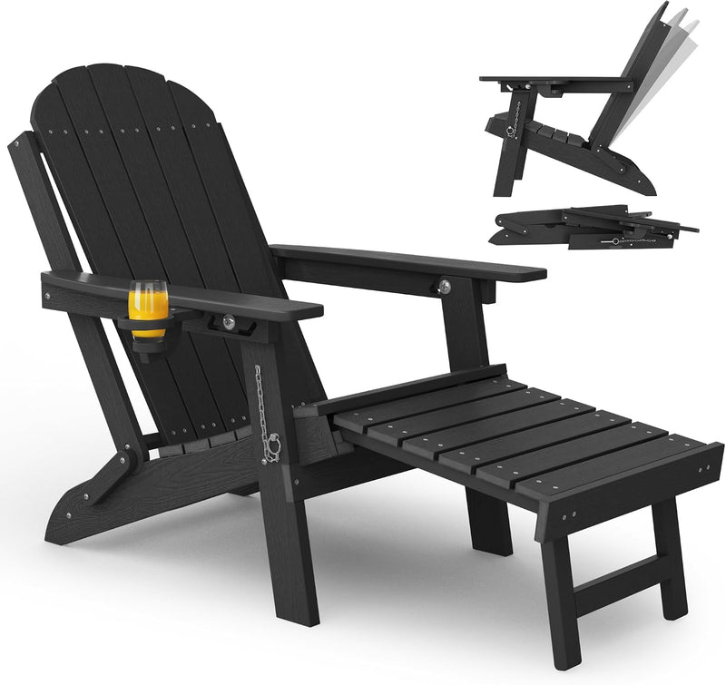 Folding Adirondack Chair for Outdoor: Sturdy Garden Chairs
