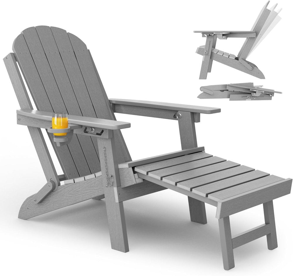 Folding Adirondack Chair for Outdoor: Sturdy Garden Chairs
