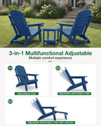 Folding Adirondack Chair for Outdoor: Sturdy Garden Chairs