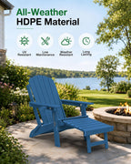 Folding Adirondack Chair for Outdoor: Sturdy Garden Chairs
