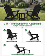 Folding Adirondack Chair for Outdoor: Sturdy Garden Chairs