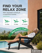 Folding Adirondack Chair for Outdoor: Sturdy Garden Chairs