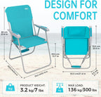Folding Beach Chairs Lightweight Portable Garden Chair