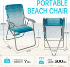 Folding Beach Chairs Lightweight Portable Garden Chair