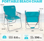 Folding Beach Chairs Lightweight Portable Garden Chair