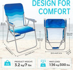 Folding Beach Chairs Lightweight Portable Garden Chair