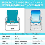 Folding Beach Chairs Lightweight Portable Garden Chair