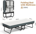 Folding Bed with 12.5CM Thick Luxurious Memory Foam