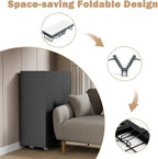 Folding Bed with 13CM Thick Mattress Adjustable