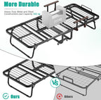 Folding Bed with 13CM Thick Mattress Adjustable