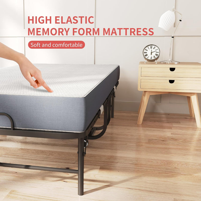 Folding Bed with Mattress for Adults Portable Roll