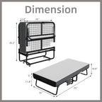 Folding Bed with Mattress Guest Z Portable Foldable
