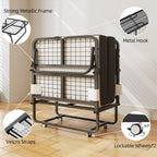 Folding Bed with Mattress Guest Z Portable Foldable