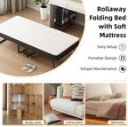 Folding Bed with Mattress Guest Z Portable Foldable