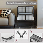 Folding Bed with Mattress Guest Z Portable Foldable