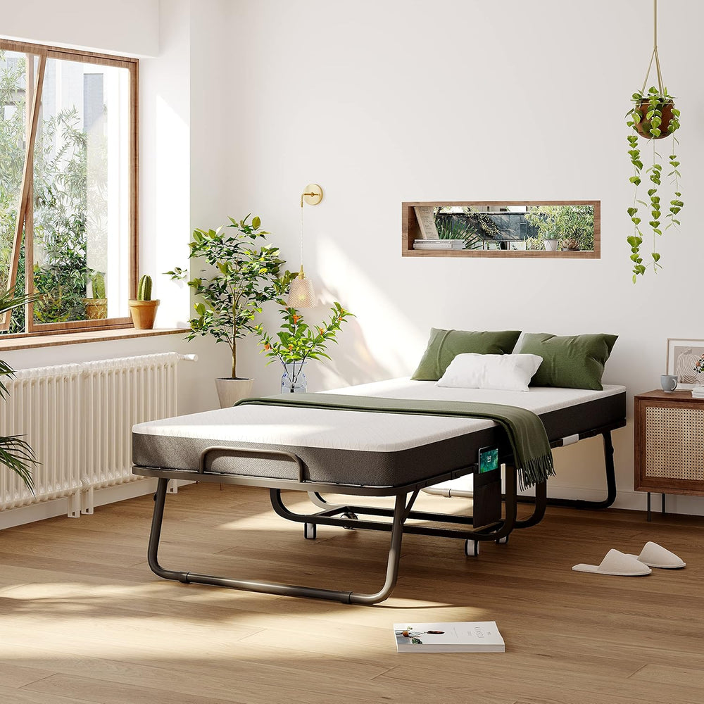 Folding Bed with Mattress Guest Z Portable Foldable
