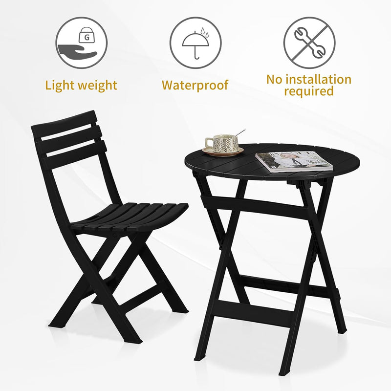 Folding Bistro Set Foldable