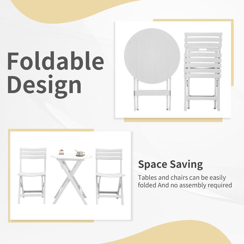 Folding Bistro Set Foldable