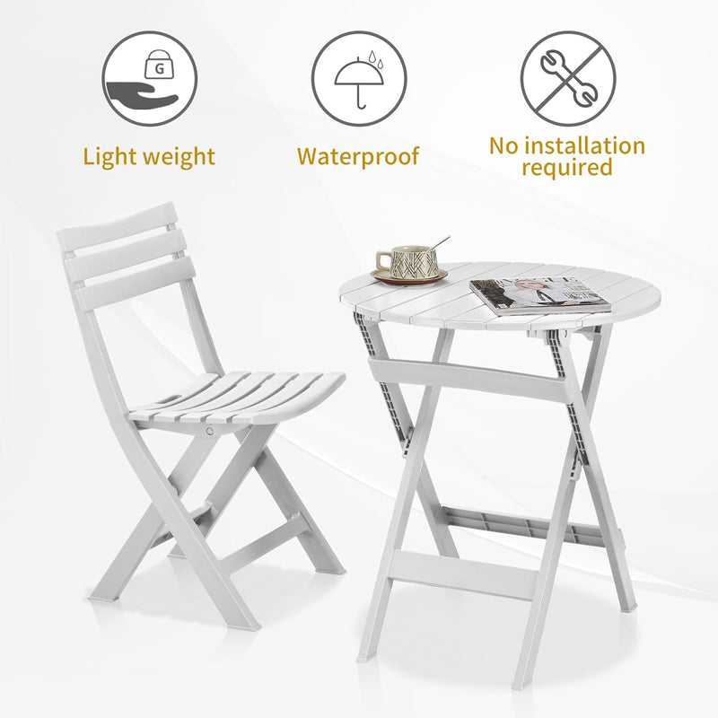 Folding Bistro Set Foldable