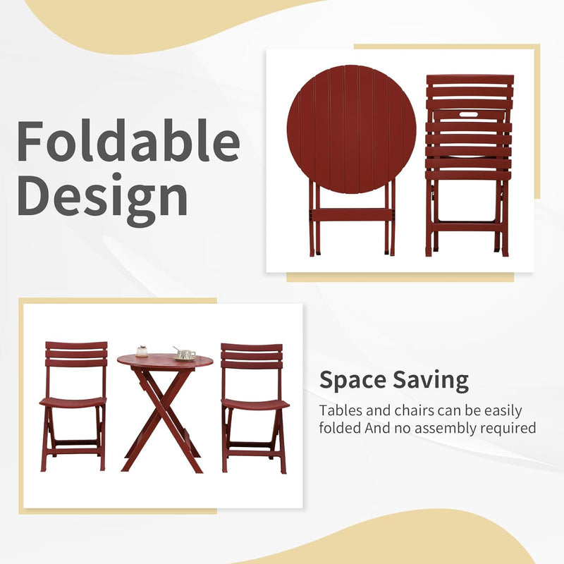 Folding Bistro Set Foldable