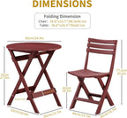 Folding Bistro Set Foldable